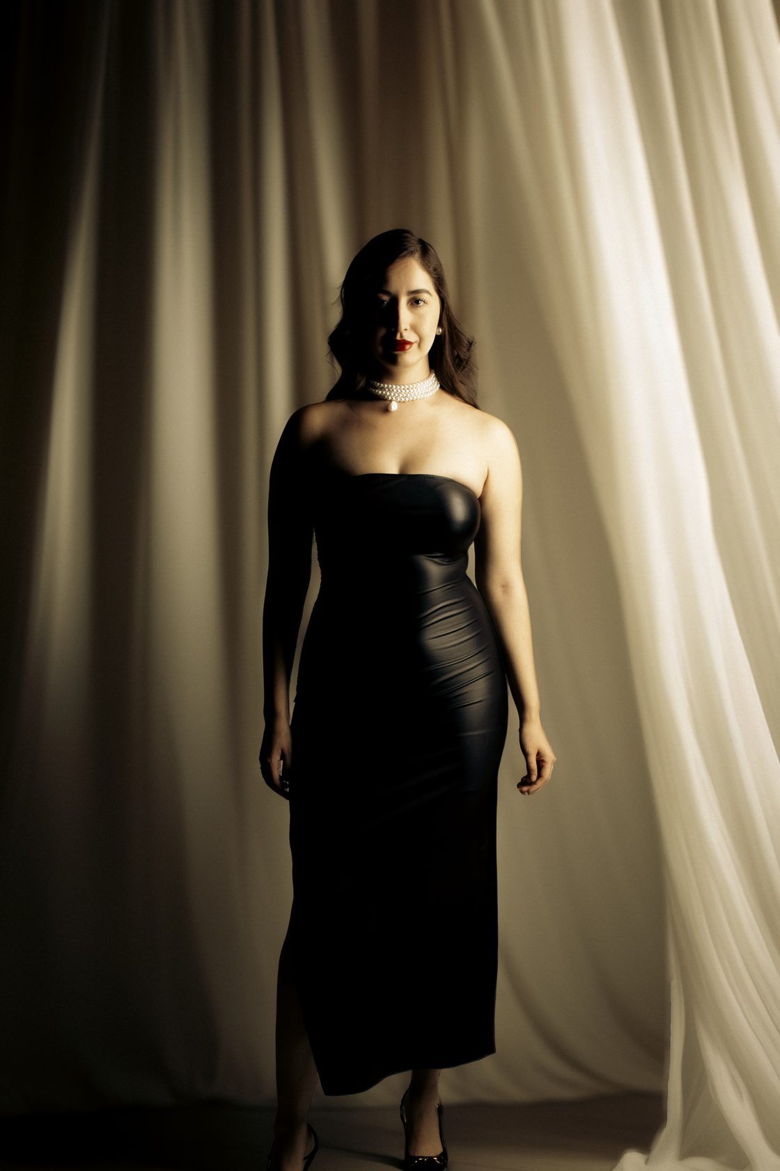 Retrato glam elegante